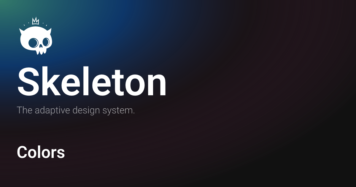 Colors · Skeleton