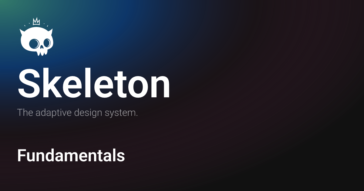 Fundamentals · Skeleton